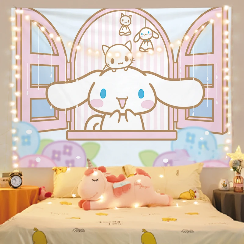 Плюшевый гобелен Kawaii Cinnamoroll Kuromi, аниме Мой мелодия, мультфильм, настенный фон, ткань, декор для комнаты, диван, одеяло, подарок для девочки
Плюшевый гобелен Kawaii Cinnamoroll Kuromi, аниме Мой мелодия, мультфильм, настенный фон, ткань, декор для комнаты, диван, одеяло, подарок для девочки