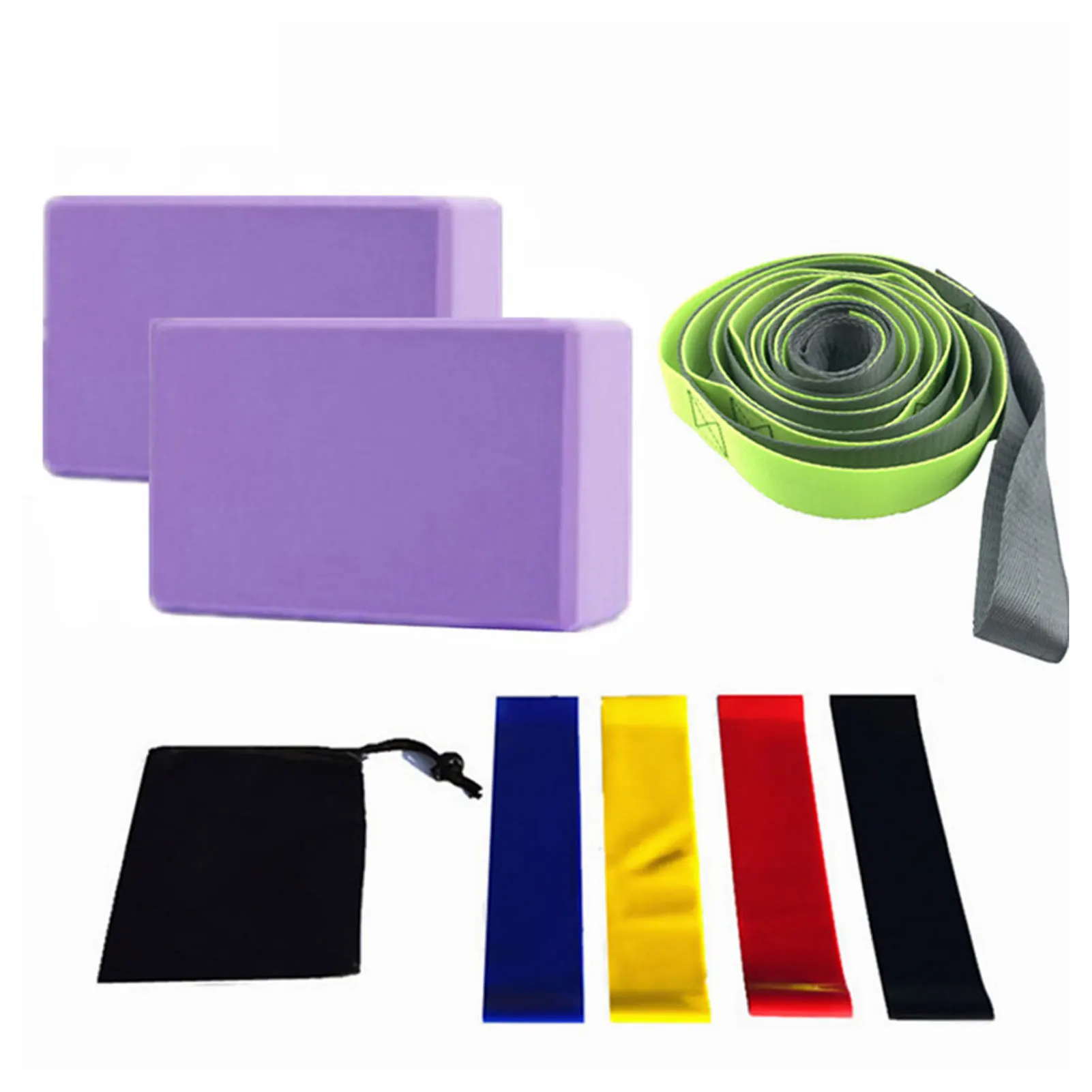 8pcs Lightweight Pilates For Beginner Home Fitness Elastic Wear Resistant Yoga Equipment Set EVA Foam With 12 Loops Block Strap
8pcs Lightweight Pilates For Beginner Home Fitness Elastic Wear Resistant Yoga Equipment Set EVA Foam With 12 Loops Block Strap