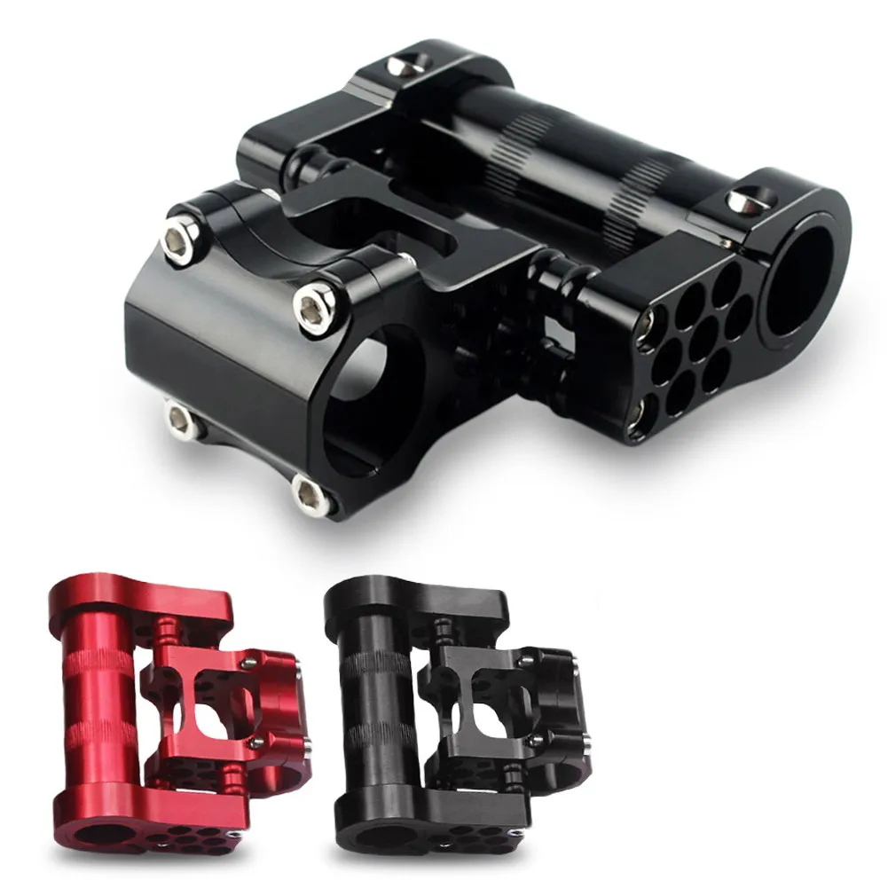 Folding Bike Adjustable Double Stem 25.4mm Aluminium Alloy Deformation Stems Ultralight Bicycle Handlebar Stem Riser Accessories
Folding Bike Adjustable Double Stem 25.4mm Aluminium Alloy Deformation Stems Ultralight Bicycle Handlebar Stem Riser Accessories