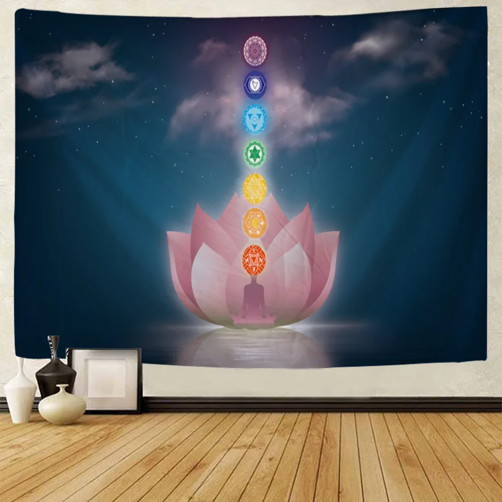 Lotus Chakra Buddha Mandala Tapestry Wall Hanging Sandy Beach Picnic Rug Camping Tent Sleeping Pad Home Decor Bedspread Sheet
Lotus Chakra Buddha Mandala Tapestry Wall Hanging Sandy Beach Picnic Rug Camping Tent Sleeping Pad Home Decor Bedspread Sheet