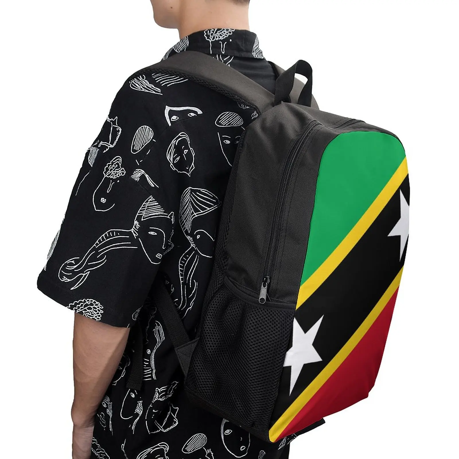 17 Inch Shoulder Backpack St. Kitts And Nevis Flag Firm Classic Comfortable Schools Blanket Roll
17 Inch Shoulder Backpack St. Kitts And Nevis Flag Firm Classic Comfortable Schools Blanket Roll