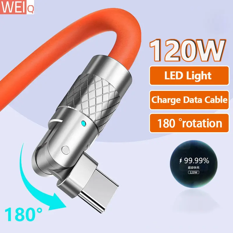 Fast Charging 120W USB Cable For Xiaomi Huawei Samsung Liquid Silicone 6A Type C Micro 3A Charger Data Game Cord for iPhone 2.4A 
Fast Charging 120W USB Cable For Xiaomi Huawei Samsung Liquid Silicone 6A Type C Micro 3A Charger Data Game Cord for iPhone 2.4A