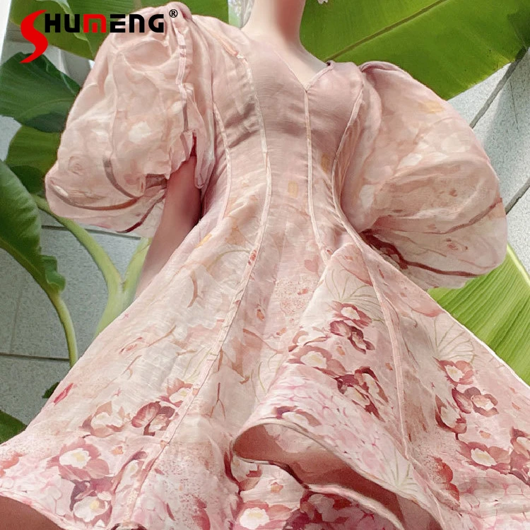 New Ladies French Style Fashion Elegant Puff Sleeve Princess Dress Women 2022 Summer New Sweet Chic Slim Waist Above Knee Dress
New Ladies French Style Fashion Elegant Puff Sleeve Princess Dress Women 2022 Summer New Sweet Chic Slim Waist Above Knee Dress