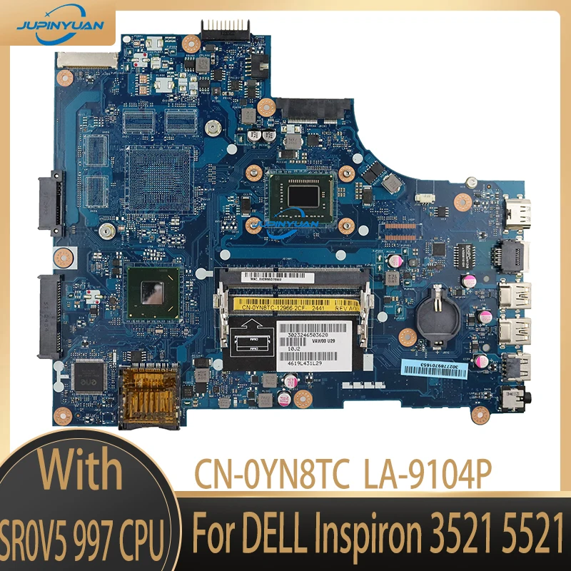 CN-0YN8TC 0YN8TC YN8TC материнская плата для ноутбука, материнская плата для DELL Inspiron 3521 5521 с процессором SR0V5 997, 100% полностью протестирована
CN-0YN8TC 0YN8TC YN8TC материнская плата для ноутбука, материнская плата для DELL Inspiron 3521 5521 с процессором SR0V5 997, 100% полностью протестирована