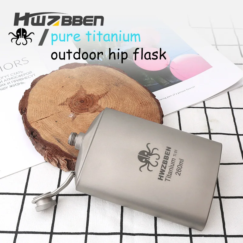 HWZBBEN Outdoor Titanium Alcohol Flask Whisky Vodka Portable Pocket Liquor Bottle Square 260ml Camping Supplies Bushcraft Hiking
HWZBBEN Outdoor Titanium Alcohol Flask Whisky Vodka Portable Pocket Liquor Bottle Square 260ml Camping Supplies Bushcraft Hiking