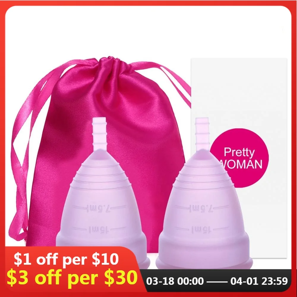 2PCS/SET Feminine hygiene menstrual cup Medical Silicone Menstrual Cup Lady women menstrual period cup coletor menstrual
2PCS/SET Feminine hygiene menstrual cup Medical Silicone Menstrual Cup Lady women menstrual period cup coletor menstrual
