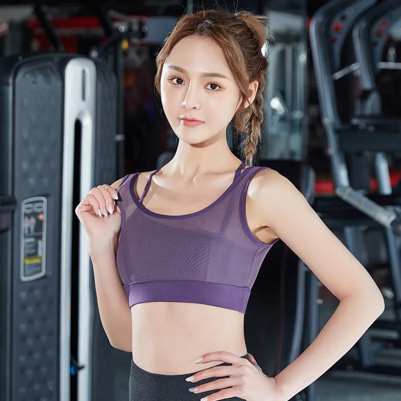 2022 European American Back Sports Underwear Vest Type Shockproof Breathable Sweat Wicking Hollow Out Yoga Sports Top Purple
2022 European American Back Sports Underwear Vest Type Shockproof Breathable Sweat Wicking Hollow Out Yoga Sports Top Purple