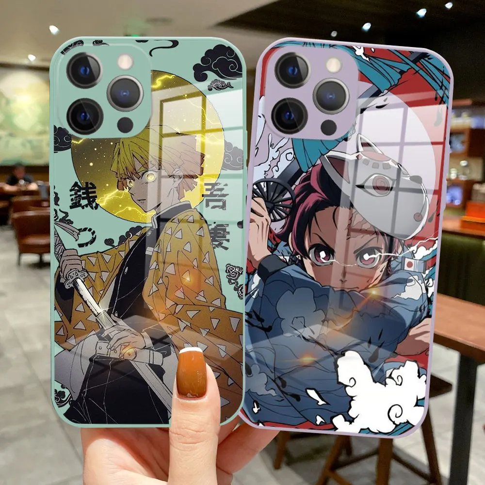 Kimetsu No Yaiba Demon Slayer Anime Phone Case For iPhone 13 Pro Max 12 Pro Max 13 Mini 12 Pro color Glass silicone Back Cover
Kimetsu No Yaiba Demon Slayer Anime Phone Case For iPhone 13 Pro Max 12 Pro Max 13 Mini 12 Pro color Glass silicone Back Cover