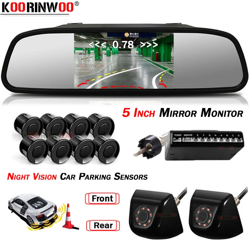 Koorinwoo Digital System Parking Assistance For Car Parking Sensors 8/4 Buzzer Sounds Mirror Rear Camera Front Camera Parktronic
Koorinwoo Digital System Parking Assistance For Car Parking Sensors 8/4 Buzzer Sounds Mirror Rear Camera Front Camera Parktronic