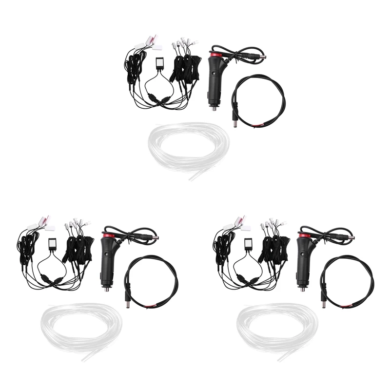 3X 10 In 1 RGB LED With 8M Interior Decoration Fiber Optic Strip Light By App Control 12V Decorative Atmosphere Lamps
3X 10 In 1 RGB LED With 8M Interior Decoration Fiber Optic Strip Light By App Control 12V Decorative Atmosphere Lamps