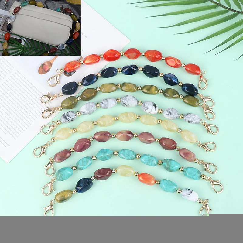 Ladies Resin Color Stone Handbag Shoulder Strap Girls Large Beads Clutch Waist Bag Belt Fashion Large Size Beads Wristband
Ladies Resin Color Stone Handbag Shoulder Strap Girls Large Beads Clutch Waist Bag Belt Fashion Large Size Beads Wristband