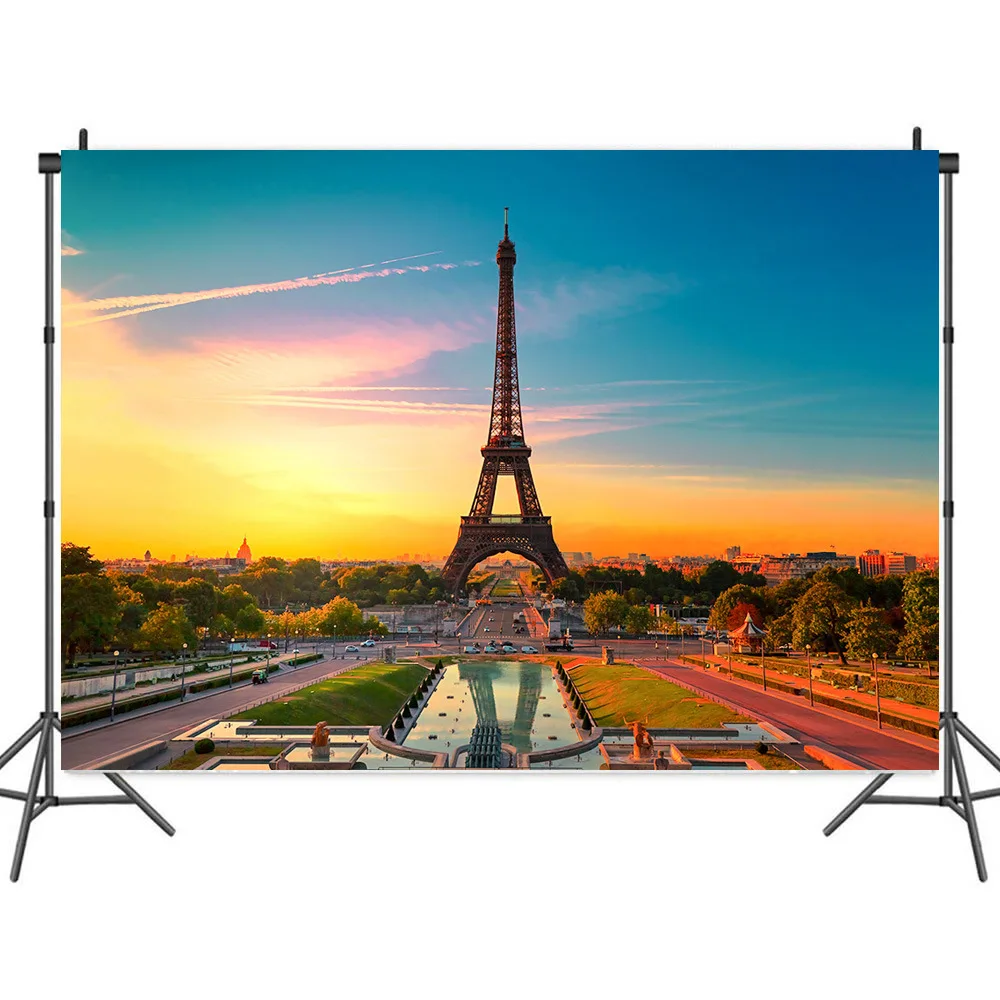 The View of The Eiffel Tower Square At Dusk Backdrops Photos Background Decor for Photography Photocall Studio Props
The View of The Eiffel Tower Square At Dusk Backdrops Photos Background Decor for Photography Photocall Studio Props
