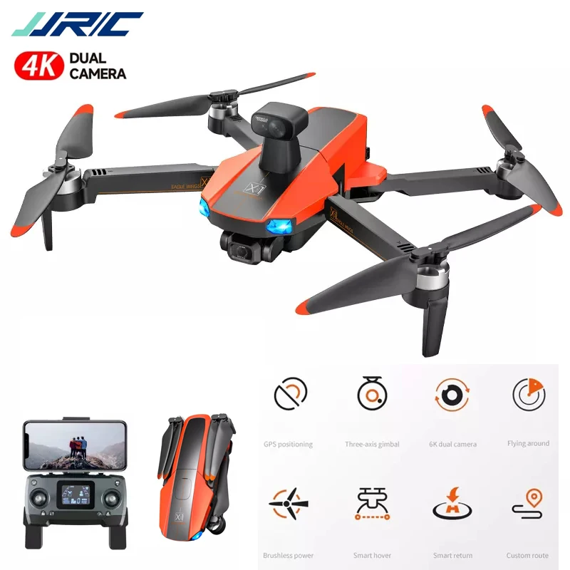 JJRC X22 Дроны с камерой HD 4K RC вертолет GPS позиционирование 3-осевой карданный подвес 6K складной препятствия Квадрокоптер
JJRC X22 Дроны с камерой HD 4K RC вертолет GPS позиционирование 3-осевой карданный подвес 6K складной препятствия Квадрокоптер