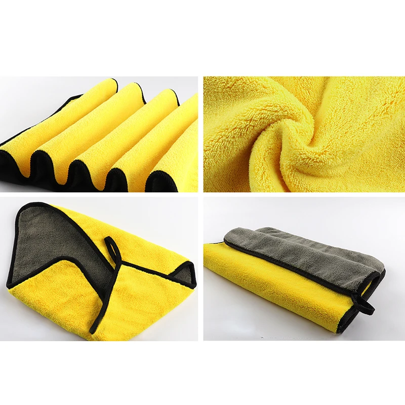 

Microfiber Auto Wash Towel Car Cleaning Drying Cloth Hemming Car Care Cloth Detailing Car Wash Towel 30x30/40/60CM