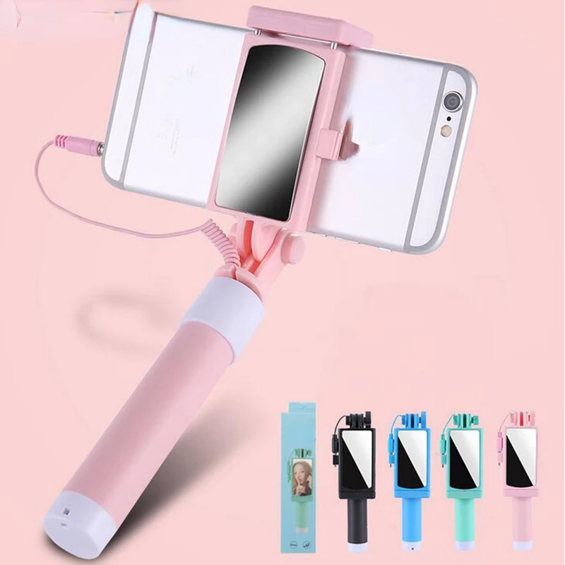Mini Selfie Stick With Button Wired Silicone Handle Monopod For iPhone 6/6S Android Samsung Huawei Xiaomi Sticks
Mini Selfie Stick With Button Wired Silicone Handle Monopod For iPhone 6/6S Android Samsung Huawei Xiaomi Sticks