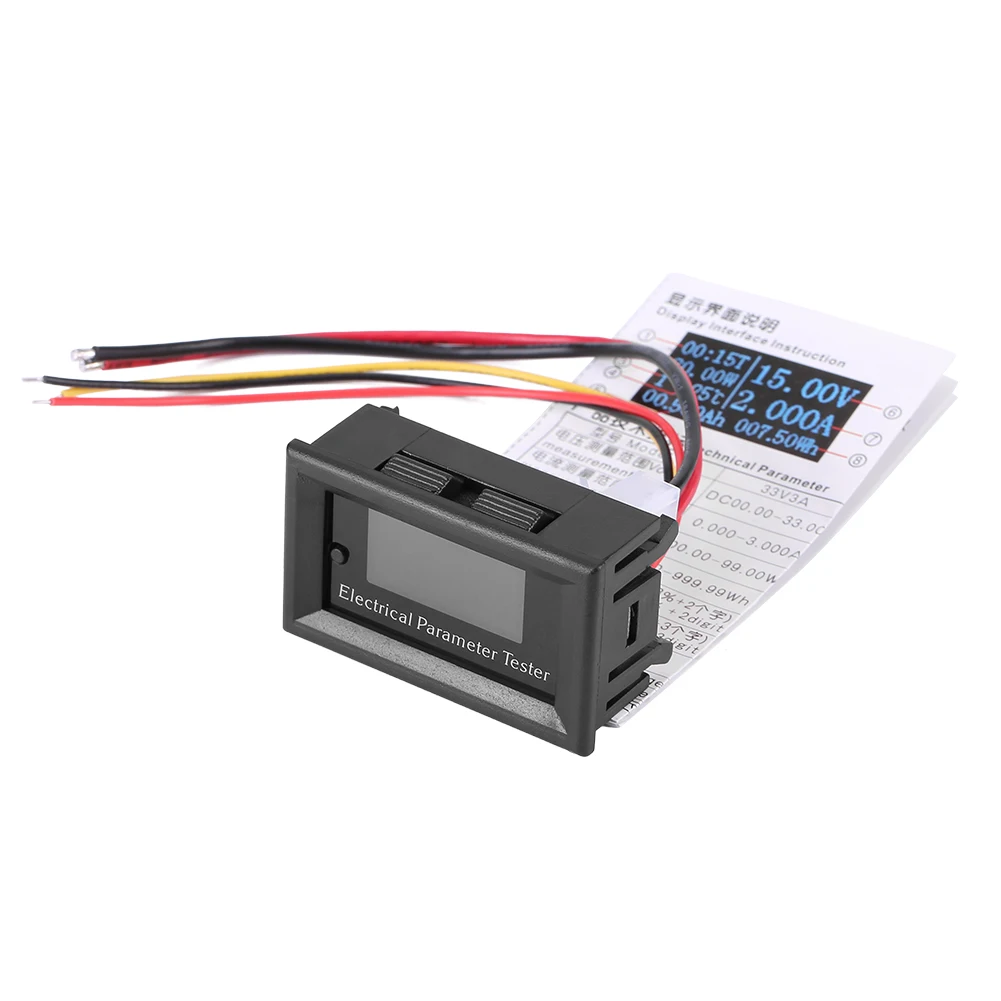 7 in 1 OLED Electrical Parameter Meter Voltage Amp Current Power Energy Tester(100V/10A white) Electrical Parameter Meter
7 in 1 OLED Electrical Parameter Meter Voltage Amp Current Power Energy Tester(100V/10A white) Electrical Parameter Meter