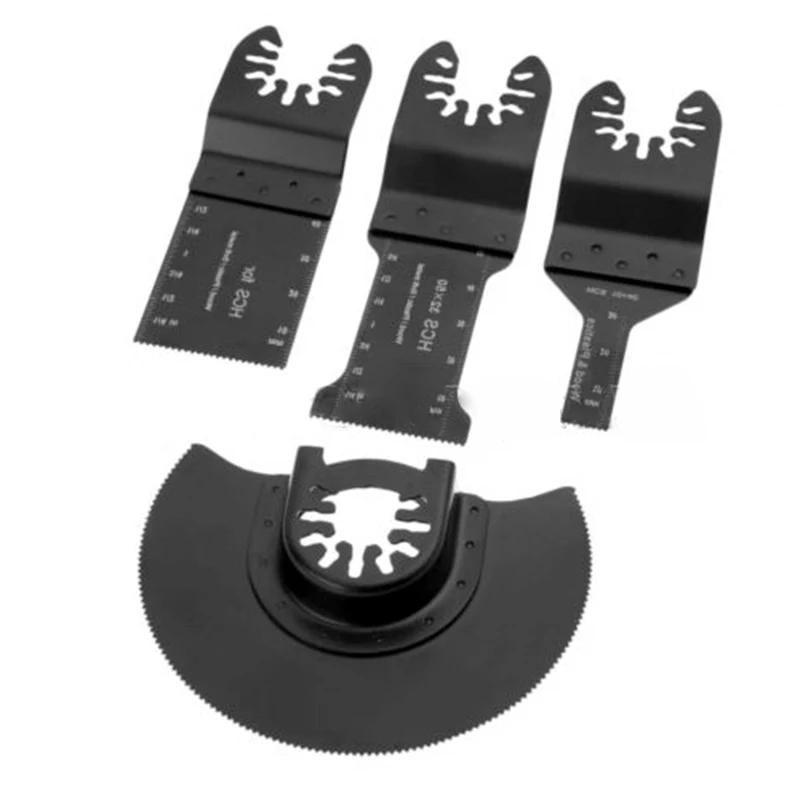 4pc/set 10mm/32mm HCS E-cut Standard Saw Blade 88mm Segment Sawblades Cutting Wood Drywall Oscillating Tool Metal Multimaster
4pc/set 10mm/32mm HCS E-cut Standard Saw Blade 88mm Segment Sawblades Cutting Wood Drywall Oscillating Tool Metal Multimaster