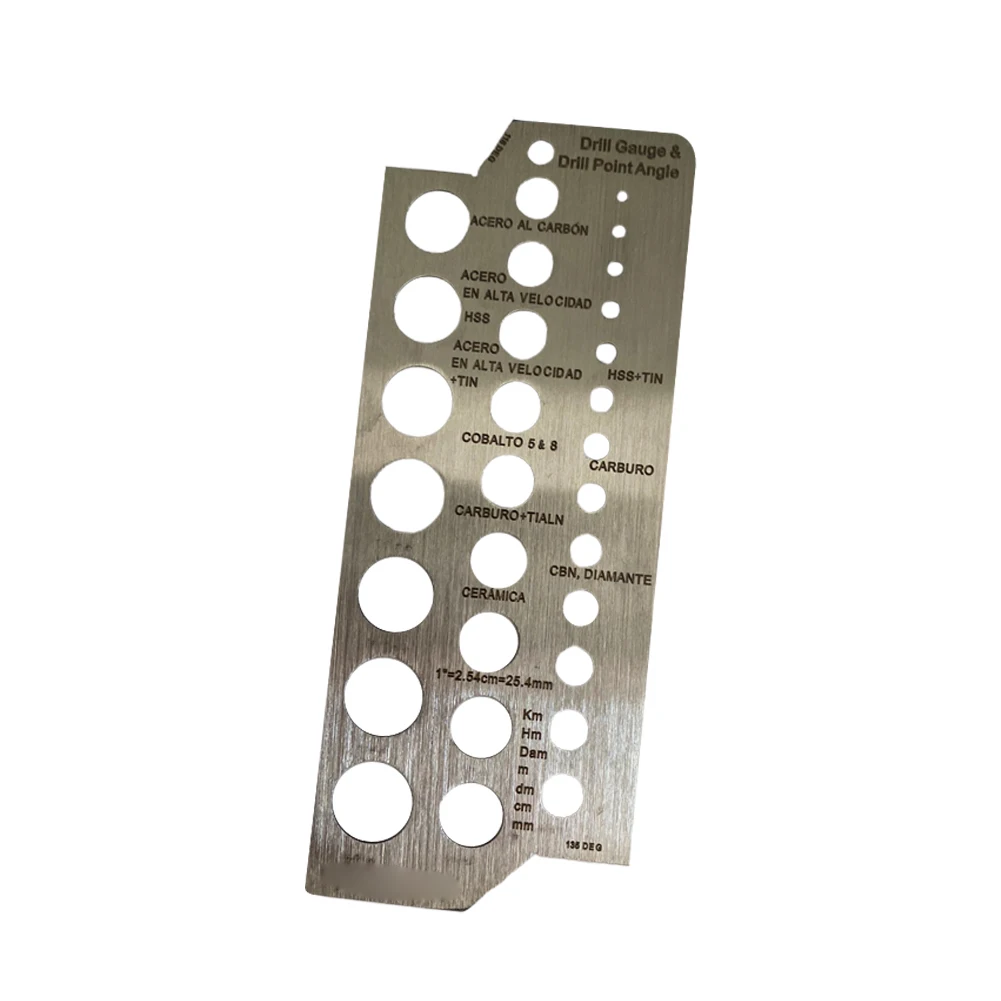 Drill Diameter Measuring Gauge Stainless Steel Drill Bit 127x51x1mm Silver High Quality Gauge1.59-12.7mm Measuring Tools
Drill Diameter Measuring Gauge Stainless Steel Drill Bit 127x51x1mm Silver High Quality Gauge1.59-12.7mm Measuring Tools