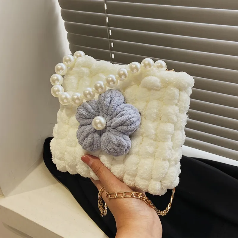 Handmade Pearl Shoulder Bag Purse DIY Kit Knitted Wooven Handbag Knitted Perfect Gift For Girlfriend
Handmade Pearl Shoulder Bag Purse DIY Kit Knitted Wooven Handbag Knitted Perfect Gift For Girlfriend