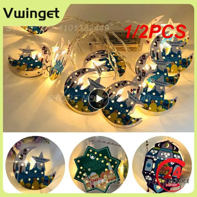 1/2PCS 10LED Eid Mubarak Moon Star LED String Light Garland Ramadan Decoration 2023 Islamic Muslim Party Decor Holiday Lighting
1/2PCS 10LED Eid Mubarak Moon Star LED String Light Garland Ramadan Decoration 2023 Islamic Muslim Party Decor Holiday Lighting