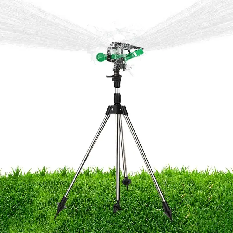 Garden Watering System Stainless Steel Tripod Impact Sprinkler For Farmland Plant Flower Irrigation System 360 Degree Rotation
Garden Watering System Stainless Steel Tripod Impact Sprinkler For Farmland Plant Flower Irrigation System 360 Degree Rotation