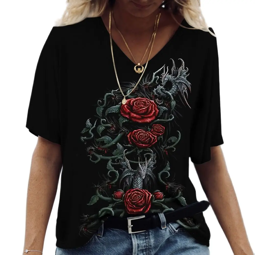 V Neck T Shirt Women Casual Butterfly Print Short Sleeve Tops 3d Floral Ladies T-shirts Plus Size Y2k Tees 2022 Women Clothing
V Neck T Shirt Women Casual Butterfly Print Short Sleeve Tops 3d Floral Ladies T-shirts Plus Size Y2k Tees 2022 Women Clothing