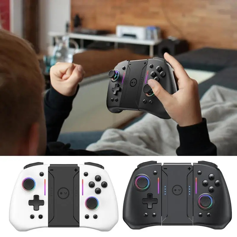 Wireless Gamepad Adjustable RGB Gyroscope Game Controller For NS Switch Multiplayer Dual Motor Vibration Battery Gamepad
Wireless Gamepad Adjustable RGB Gyroscope Game Controller For NS Switch Multiplayer Dual Motor Vibration Battery Gamepad