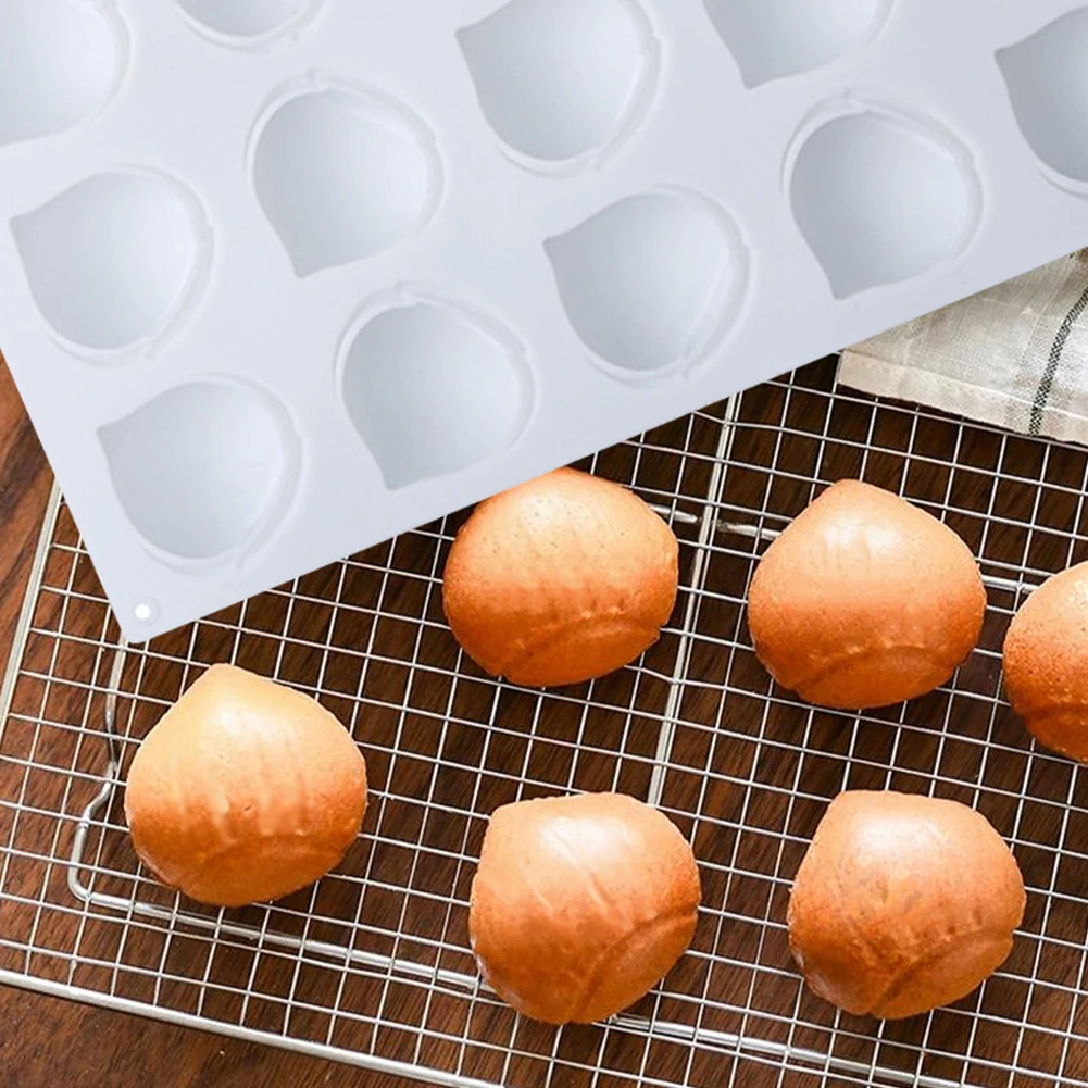 15 Grids Silicone Chocolate Mold Food Grade Small Chestnut-Shaped Cake Baking Mould Non-stick Candle Molds Fondant Candy Mold
15 Grids Silicone Chocolate Mold Food Grade Small Chestnut-Shaped Cake Baking Mould Non-stick Candle Molds Fondant Candy Mold