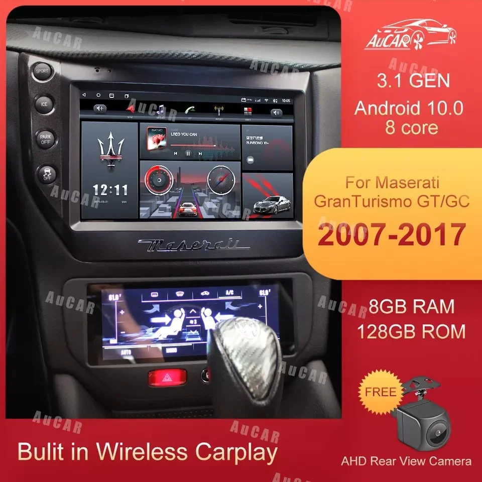 AuCAR Latest 3.1 8G RAM 128G ROM Android Multimedia Player For Maserati GT/GC Head Unit DVD Player Car Radio Stereo 2007 - 2017
AuCAR Latest 3.1 8G RAM 128G ROM Android Multimedia Player For Maserati GT/GC Head Unit DVD Player Car Radio Stereo 2007 - 2017