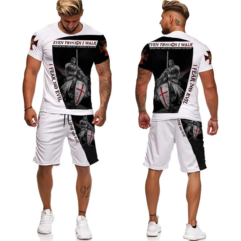 2022 New Summer Knights Templar 3d Printed Men's T-shirt Shorts Retro Sports Men's Warrior Oversized Short Sleeve Running Suit
2022 New Summer Knights Templar 3d Printed Men's T-shirt Shorts Retro Sports Men's Warrior Oversized Short Sleeve Running Suit