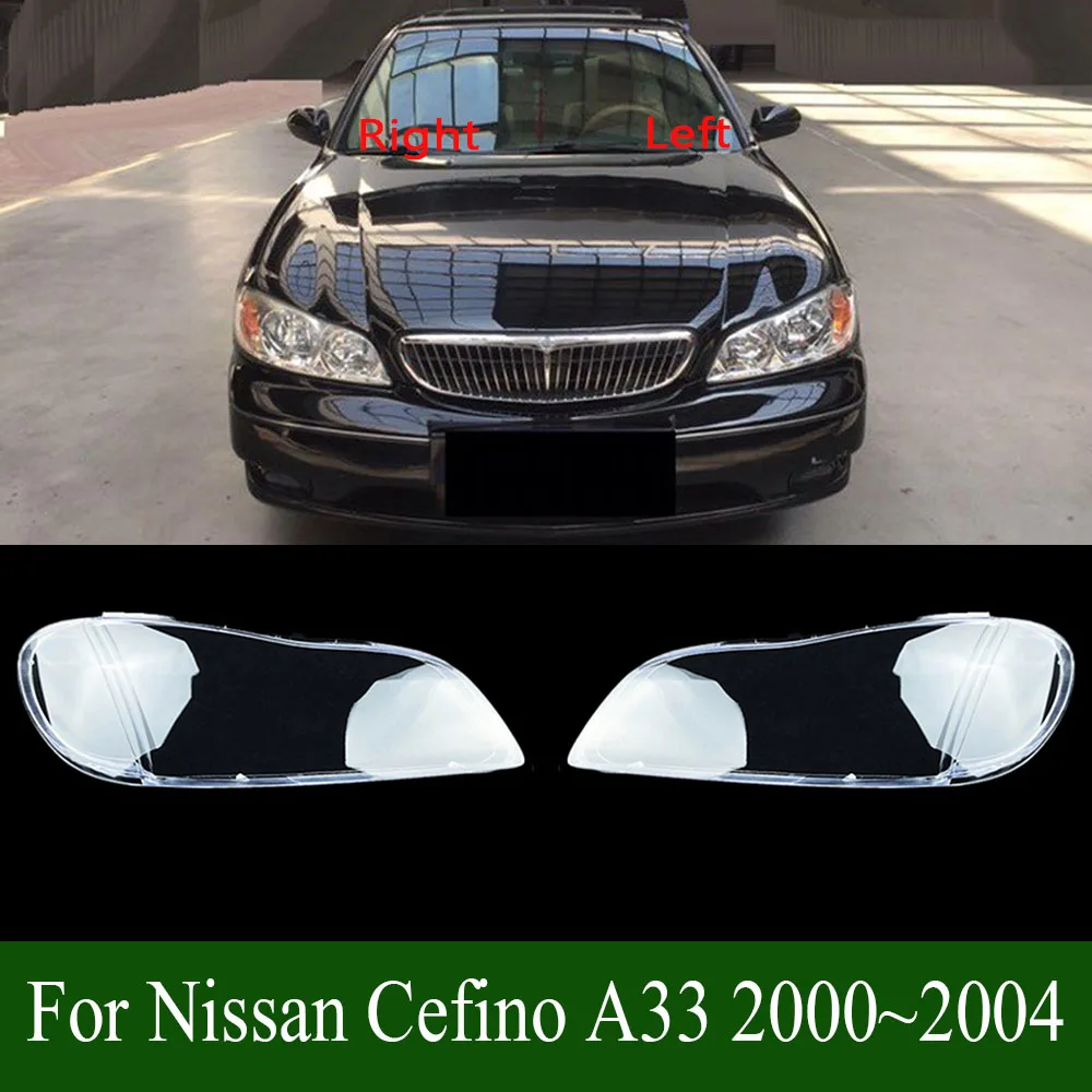 For Nissan Cefino A33 2000~2004 Headlamp Cover Transparent Shade Lamp Headlight Shell Lens Plexiglass Replace Original Lampshade
For Nissan Cefino A33 2000~2004 Headlamp Cover Transparent Shade Lamp Headlight Shell Lens Plexiglass Replace Original Lampshade