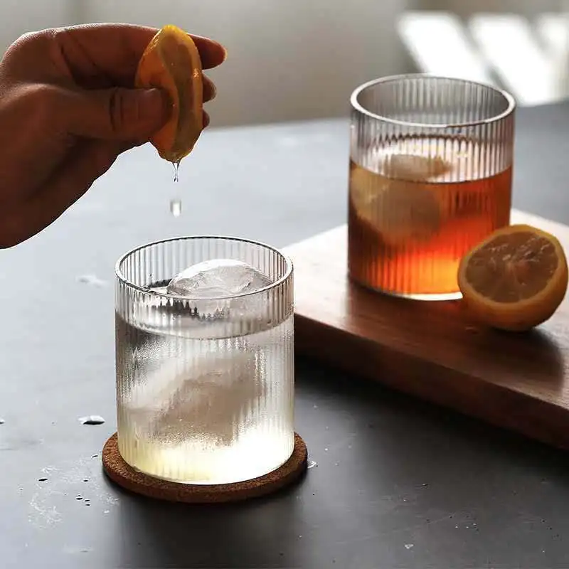 Japanese Style Glass Transparent Creative Ins Cup Coffee Milk Juice Container Tea Water Drinkware Vertical Pattern Handmade Set
Japanese Style Glass Transparent Creative Ins Cup Coffee Milk Juice Container Tea Water Drinkware Vertical Pattern Handmade Set