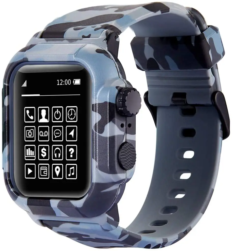 Silicone Strap+Case For Apple watch 6 5 4 SE 44mm Sports Strap IP68 Waterproof Anti-drop Protective Cover For Iwitch 3 2 1 42mm
Silicone Strap+Case For Apple watch 6 5 4 SE 44mm Sports Strap IP68 Waterproof Anti-drop Protective Cover For Iwitch 3 2 1 42mm
