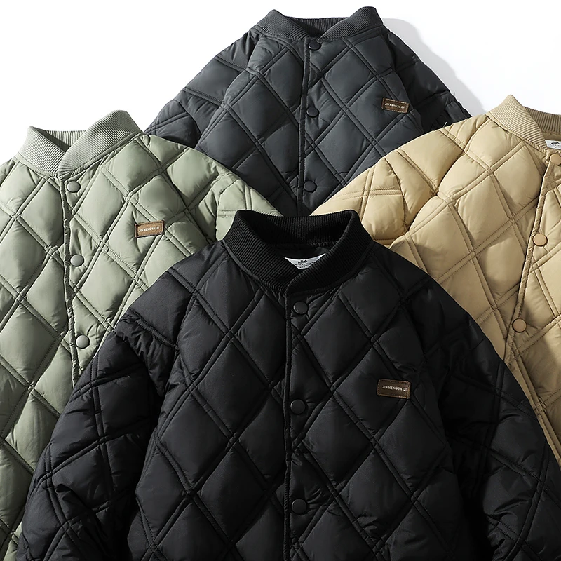 Fashion Plaid Men's Puffer Jacket Winter New Thick Baggy Short Cotton Padded Casual Solid Color Male Clothing Parker Coat
Fashion Plaid Men's Puffer Jacket Winter New Thick Baggy Short Cotton Padded Casual Solid Color Male Clothing Parker Coat