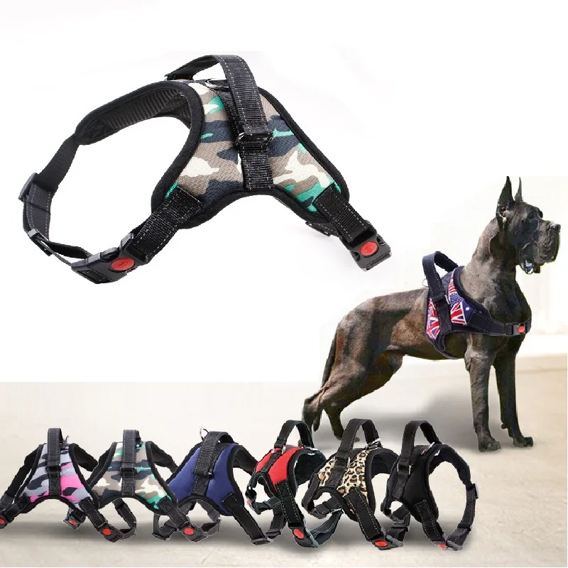 Big Dogs Products Nylon Heavy Duty Dog Pet Harness Collar Adjustable Padded Extra Large Medium Small Dog Harnesses Vest Husky
Big Dogs Products Nylon Heavy Duty Dog Pet Harness Collar Adjustable Padded Extra Large Medium Small Dog Harnesses Vest Husky