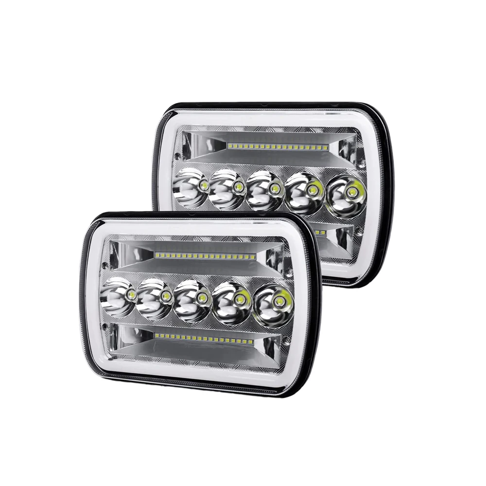 2Pcs Universal Led Headlights Square 5X7 LED Headlights Truck Projector Lights For Jeep Wrangler GMC Ford F250 F350 Dodge Ram
2Pcs Universal Led Headlights Square 5X7 LED Headlights Truck Projector Lights For Jeep Wrangler GMC Ford F250 F350 Dodge Ram