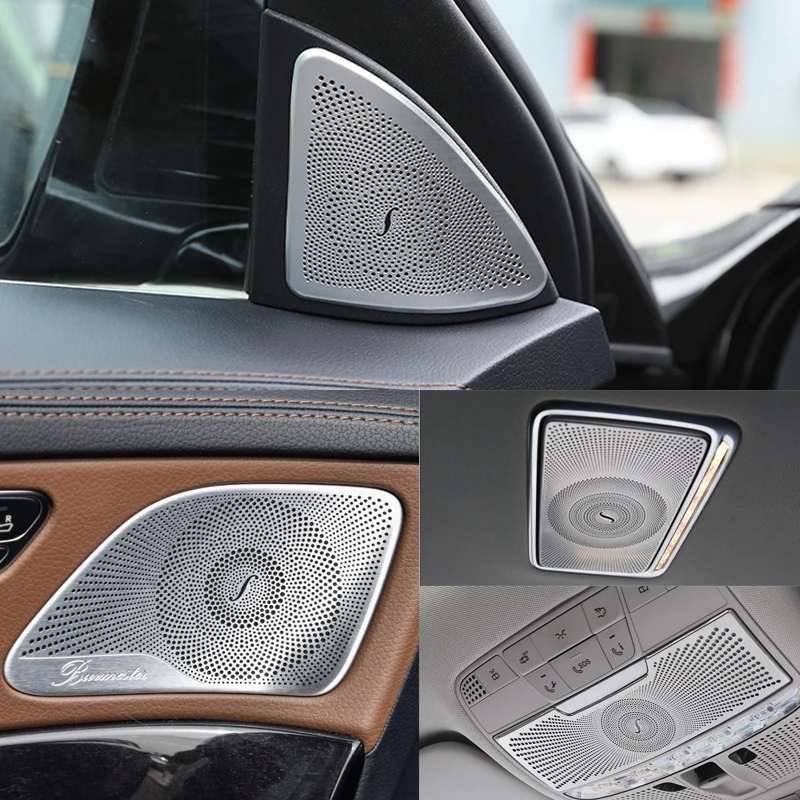 For Mercedes Benz S class S320 S350 W222 Car Gate Door Loudspeaker Pad Audio Speaker Cover Trim Frame Sticker Accessories 
For Mercedes Benz S class S320 S350 W222 Car Gate Door Loudspeaker Pad Audio Speaker Cover Trim Frame Sticker Accessories