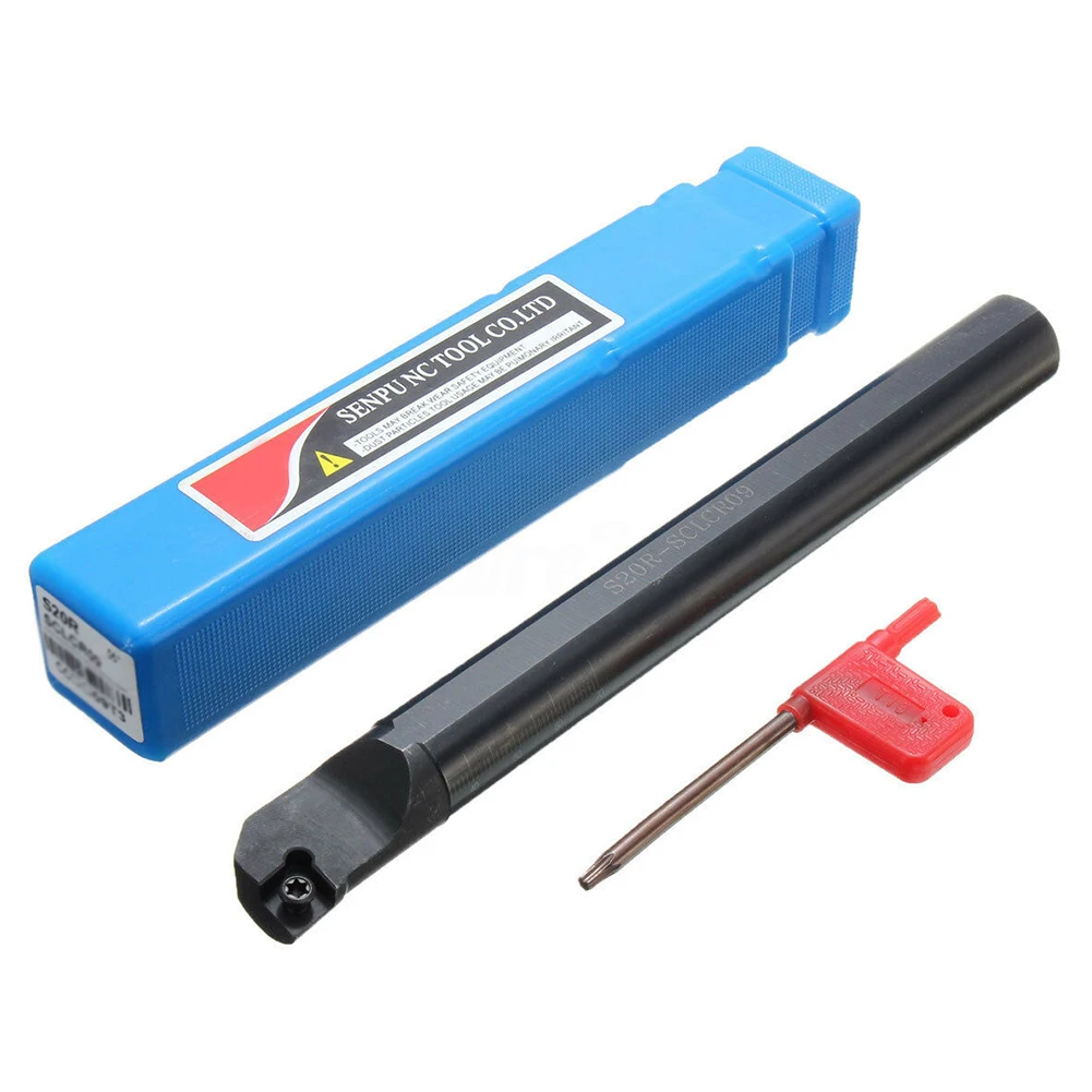S20R-SCLCR09 Boring Bar Lathe Turning Tool Holder For CCMT09TR CNC 20 X 200 Mm Bracket And T15 Wrench Kit CNC Tools
S20R-SCLCR09 Boring Bar Lathe Turning Tool Holder For CCMT09TR CNC 20 X 200 Mm Bracket And T15 Wrench Kit CNC Tools