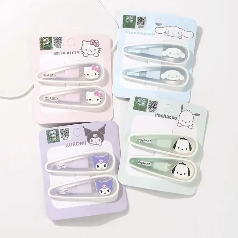 Sanrio Hello Kitty Cinnamoroll Kuromi Kawaii Anime Barrette Cartoon Hair Accessories Girly Heart Sweet Creative Gift Girls Toys
Sanrio Hello Kitty Cinnamoroll Kuromi Kawaii Anime Barrette Cartoon Hair Accessories Girly Heart Sweet Creative Gift Girls Toys