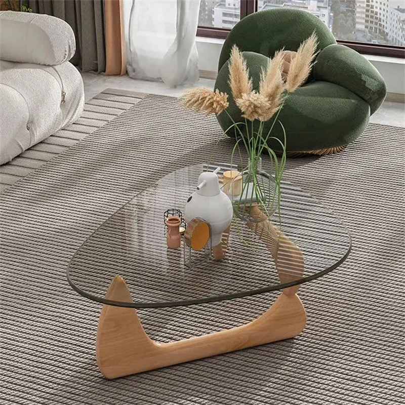 

Журнальные столики из закаленного стекла в скандинавском стиле для гостиной маленькой квартиры, роскошный минималистичный чайный столик, дизайнерская мебель