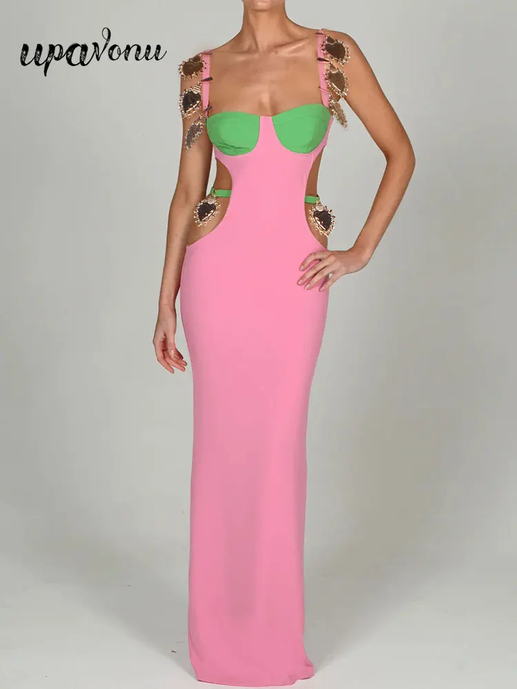 Соблазнительное женское длинное Бандажное платье с блокировкой цвета, новинка 2023, вечерние платья без рукавов с ремешком для часов и бахромой с вырезом, Vesidos
Соблазнительное женское длинное Бандажное платье с блокировкой цвета, новинка 2023, вечерние платья без рукавов с ремешком для часов и бахромой с вырезом, Vesidos