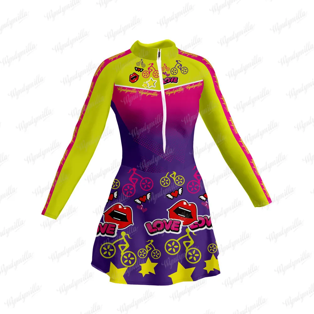 Wyndymilla Female Triathlon Cycling Skinsuit Skirt Maillot Ciclismo Bicycle Clothing Team Outdoor Running Jumpsuit Vestidinho
Wyndymilla Female Triathlon Cycling Skinsuit Skirt Maillot Ciclismo Bicycle Clothing Team Outdoor Running Jumpsuit Vestidinho