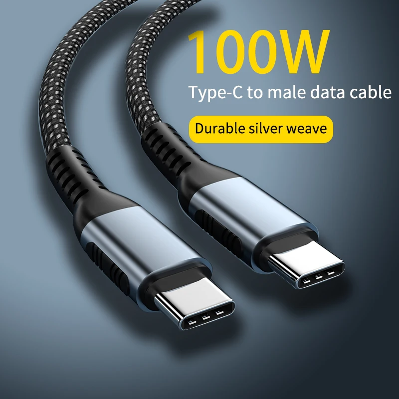 100W 5A USB C To Type C Cable QC3.0 Quick Charge 4.0 Fast Charging Data Cable For Samsung Xiaomi Macbook Pro USB C Cable 1/2M
100W 5A USB C To Type C Cable QC3.0 Quick Charge 4.0 Fast Charging Data Cable For Samsung Xiaomi Macbook Pro USB C Cable 1/2M