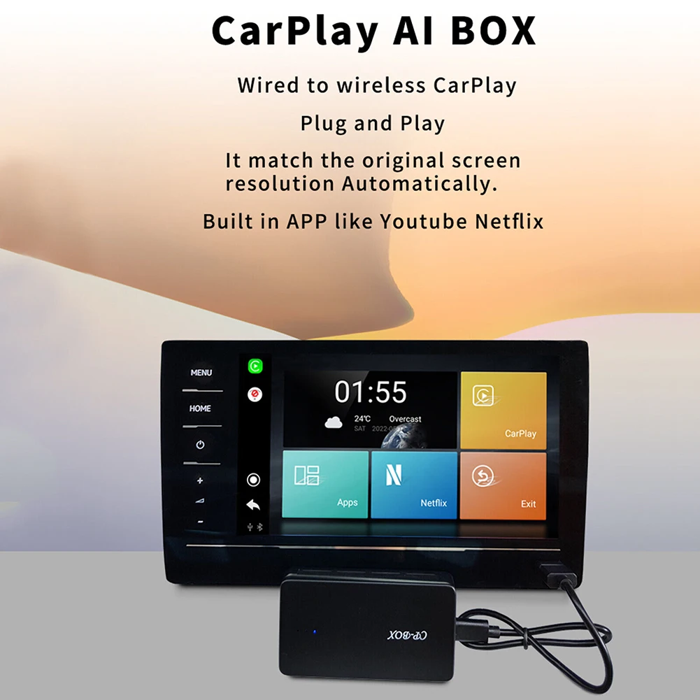 Wireless CarPlay Adapter Dongle Box Wireless An Auto For Phone Brand New Car Accessories High Quality And Durable
Wireless CarPlay Adapter Dongle Box Wireless An Auto For Phone Brand New Car Accessories High Quality And Durable