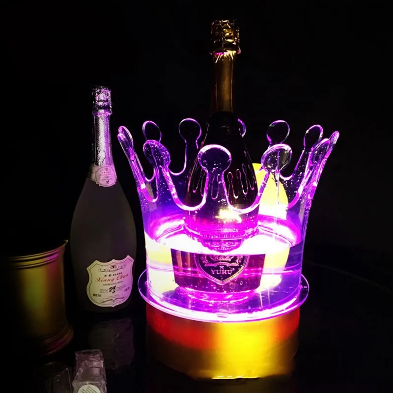 New Crown Champagne Ice Bucket LED Beer Wine Bottle Holder Bar Whisky Container Acrylic Transparent Ice Cooler 2 Size Option
New Crown Champagne Ice Bucket LED Beer Wine Bottle Holder Bar Whisky Container Acrylic Transparent Ice Cooler 2 Size Option