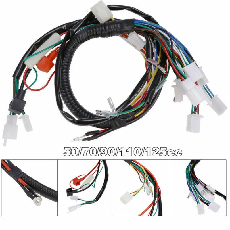 1 X четырехпроводная жгут проводов Quad Wire, как показано на рисунке, жгут проводов 1 шт Электрический для китайских ATV UTV частей
1 X четырехпроводная жгут проводов Quad Wire, как показано на рисунке, жгут проводов 1 шт Электрический для китайских ATV UTV частей