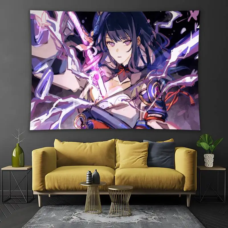 Genshin Impact Raiden Shogun Tapestry Mandala Wall Hanging Hippie Wall Rugs Dorm Decor Blanket Bedroom Bohemian Yoga Mattress
Genshin Impact Raiden Shogun Tapestry Mandala Wall Hanging Hippie Wall Rugs Dorm Decor Blanket Bedroom Bohemian Yoga Mattress