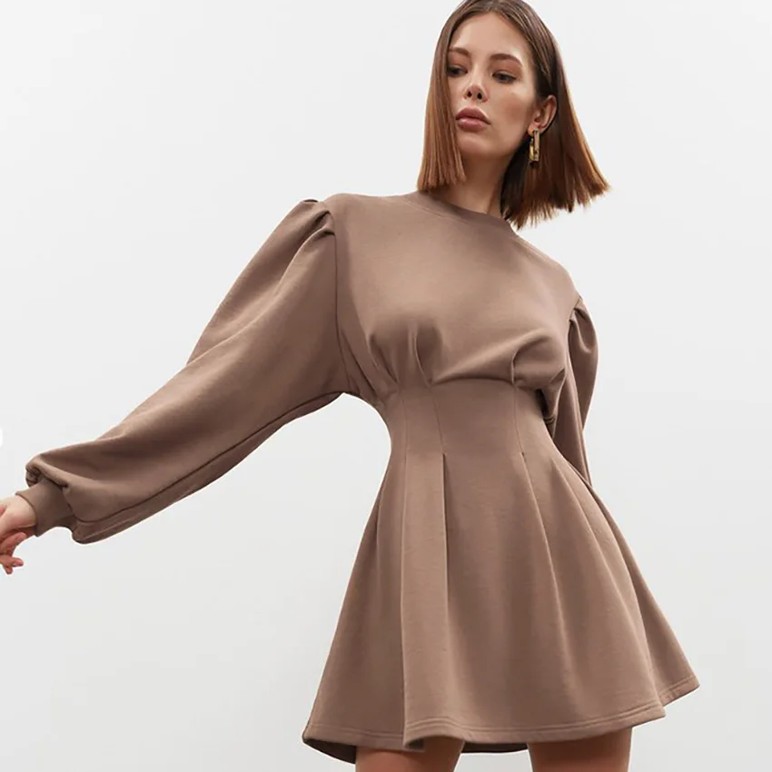 Autumn Waist High Waist Short 2021 Skirt European and American Style High Neck Women's Long Sleeve Dress Street Women's Clothing
Autumn Waist High Waist Short 2021 Skirt European and American Style High Neck Women's Long Sleeve Dress Street Women's Clothing