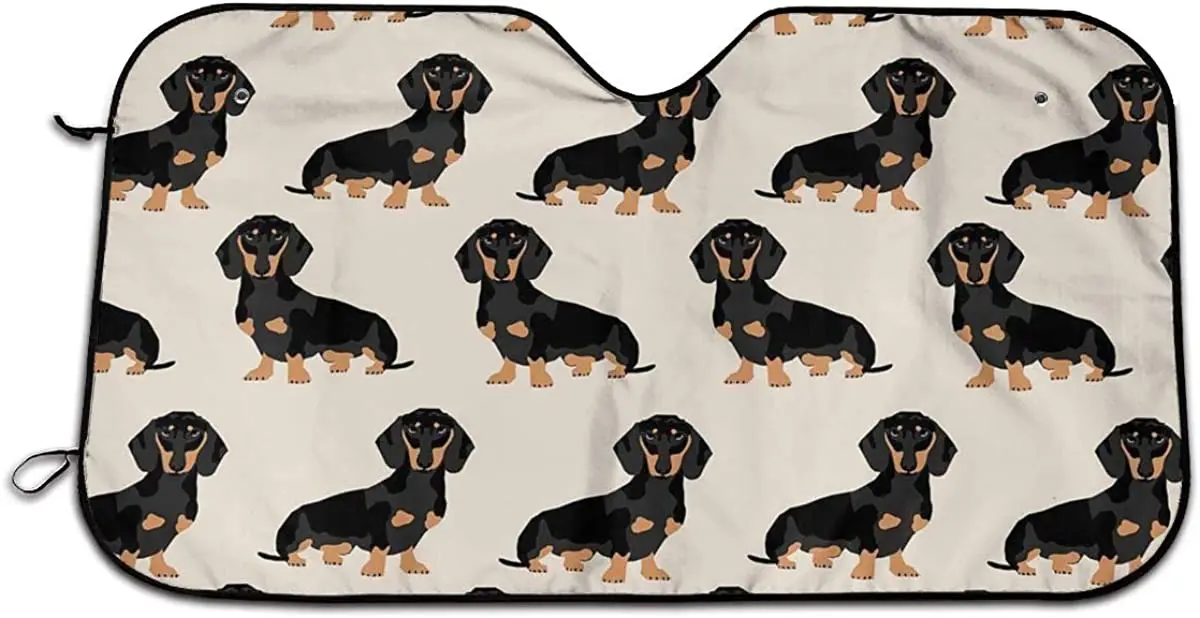 Doxie Dachshund Weiner Car Sunshade - UV Blocking, Visor, Sunshade Fits Multiple Size Windshields
Doxie Dachshund Weiner Car Sunshade - UV Blocking, Visor, Sunshade Fits Multiple Size Windshields