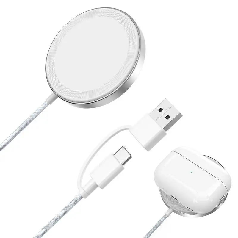 

Беспроводное зарядное устройство для Apple, кабель для быстрой зарядки, магнитное зарядное устройство, двустороннее для Apple, оригинальное магнитное Беспроводное зарядное устройство для